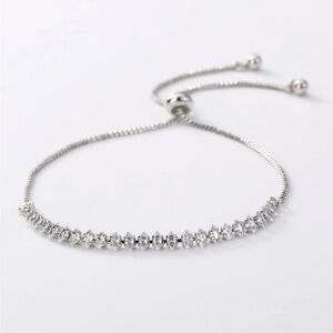Adjustable marquise shaped bracelet